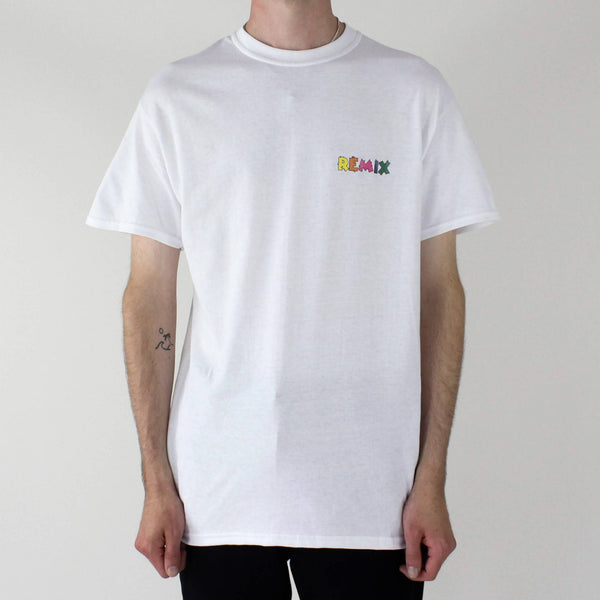 Remix 'Fur' Rose T-Shirt - White