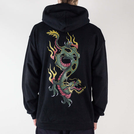 Remix Street Dragon Hoodie- Black