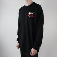 Sex Skateboards Back Print Long-Sleeve T-Shirt- Black