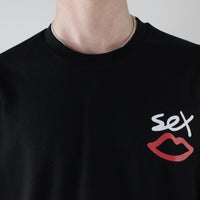Sex Skateboards Back Print Long-Sleeve T-Shirt- Black