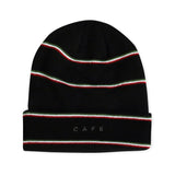 Skateboard Cafe Stripe Beanie - Black