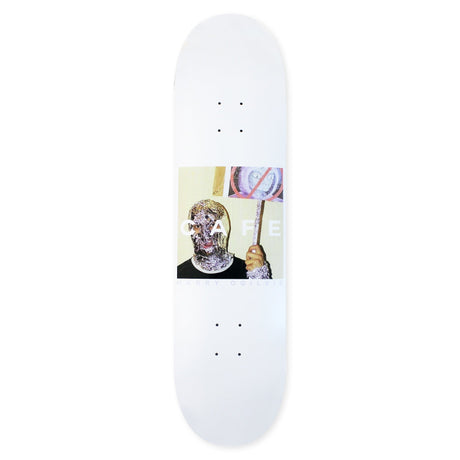 Skateboard Cafe "Urban Shapeshifting Reptilian" Deck - White