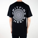 Spitfire Classic 87' Swirl T-Shirt - Black / Silver Fleck