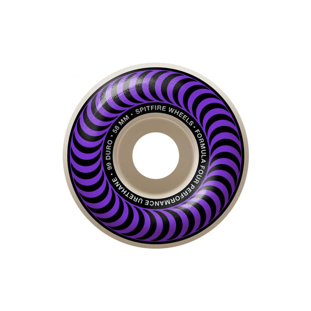 Spitfire Formula Four Classics Full 99DU Wheels - Purple / 58MM