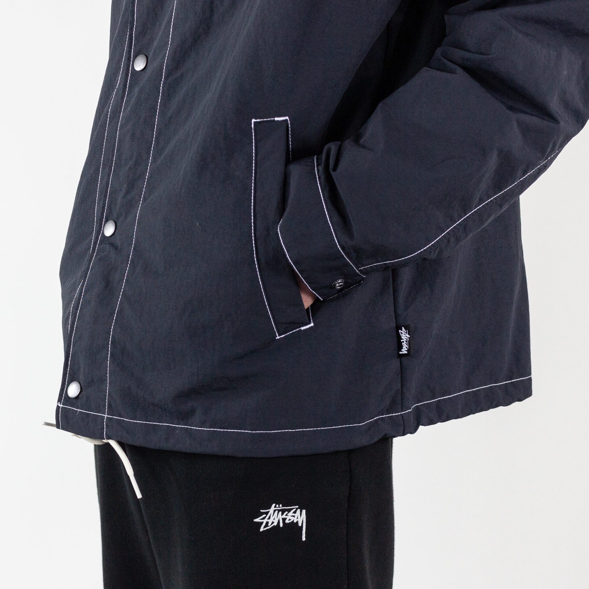 Stussy Folsom Coach Jacket - Black