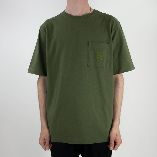 Stussy Regal Pocket Crew T-Shirt - Olive