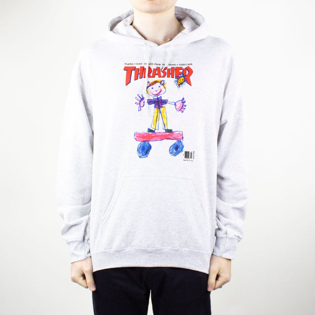 Thrasher Kid Cover Hoodie Grey exclusive at Remix – Remix Casuals