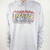 Thrasher Krak Skulls Hoodie - Grey Heather