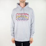 Thrasher Krak Skulls Hoodie - Grey Heather