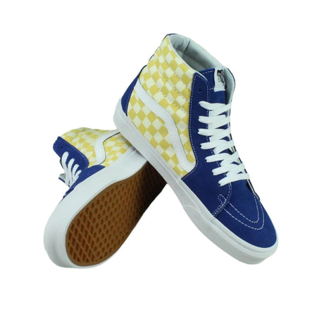 Vans BMX Checkerboard Sk8 Hi - Yellow / Blue