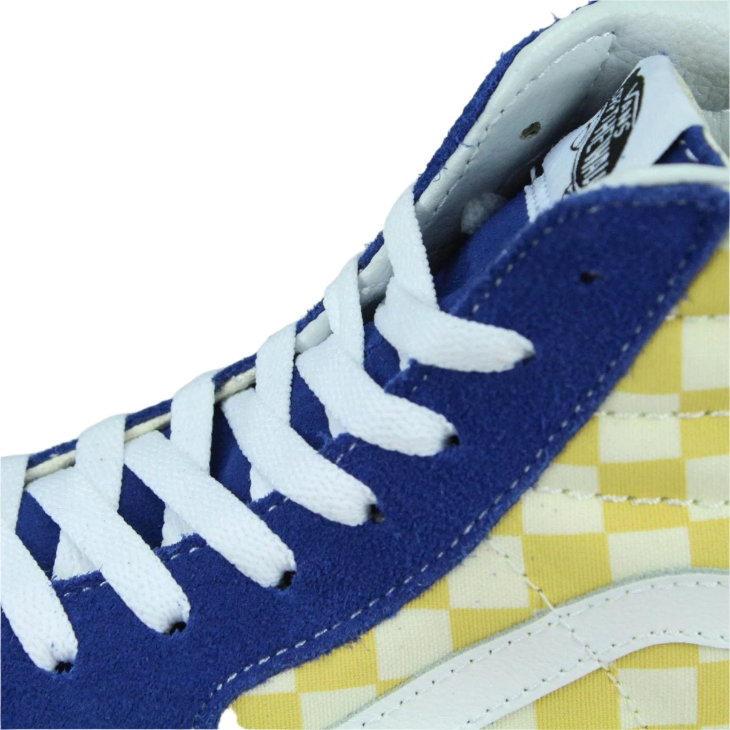 Vans checkerboard blue and on sale yellow