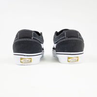 Vans Chukka Low Twill Sidestripe Shoes - (Twill) Raven / Black