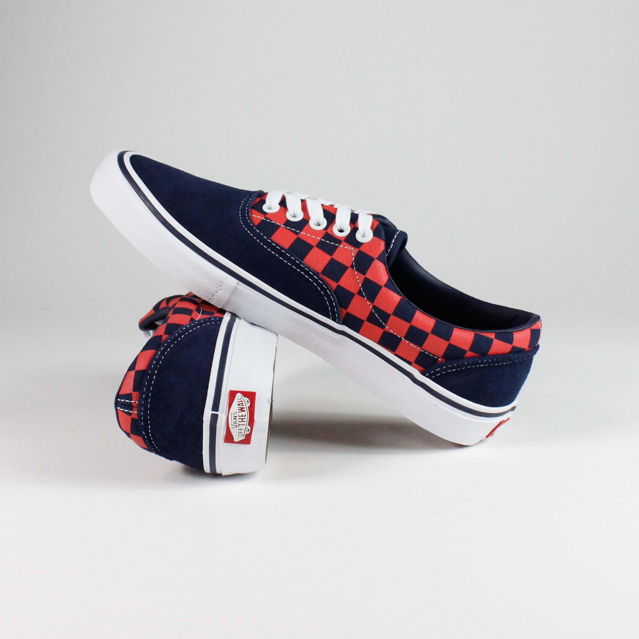 Checkerboard sales orange vans