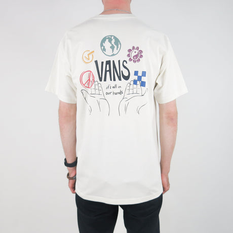 Vans In Our Hands T-Shirt - Antique White