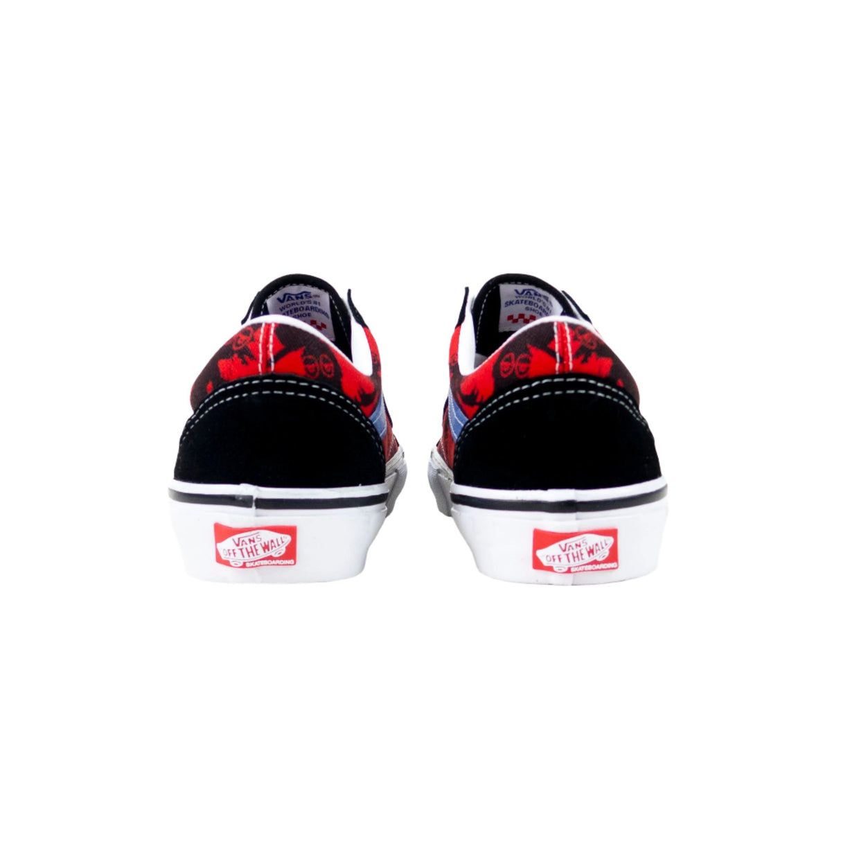 Vans Old Skool "Krooked By Natas For Ray" Skate Shoes - (Krooked by Natas for Ray) Red