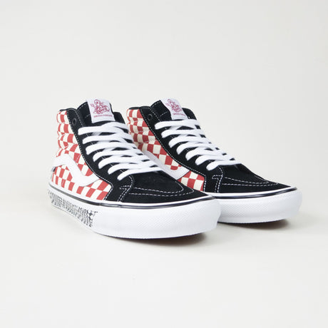 Vans Skake Sk8-Hi Reissue Pro Shoes - Grosso '84 Blk/Red Check