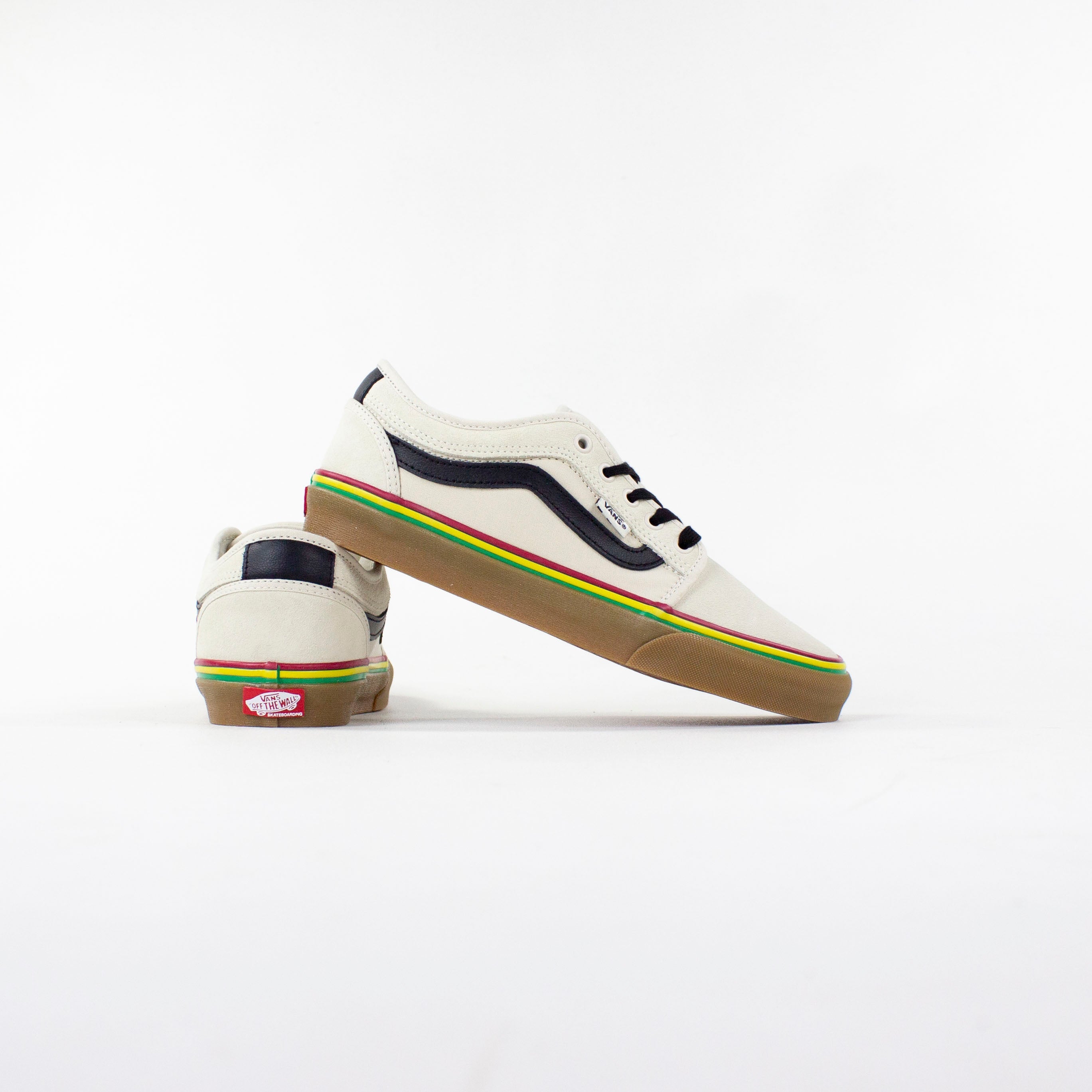 Vans Skate Chukka Low Sidestripe Shoes - Rasta Turtledove - UK 7 / Beige