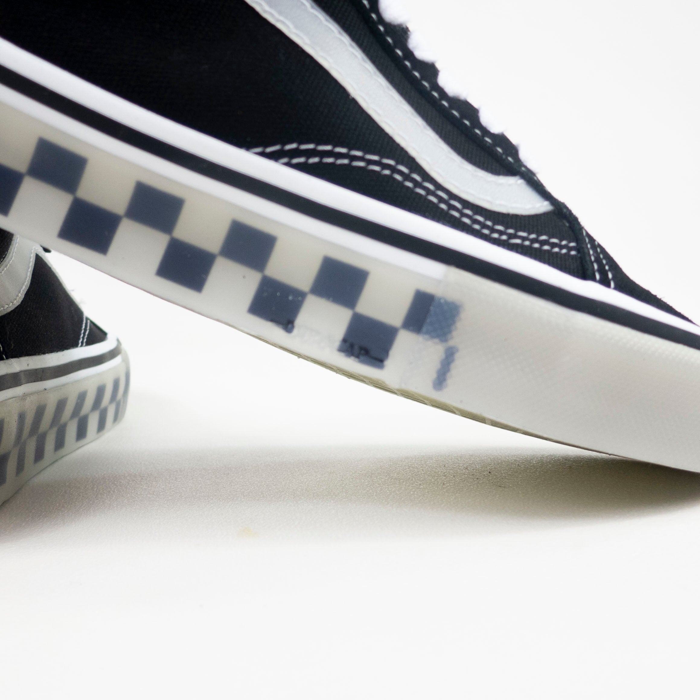 Vans black best sale rubber shoes