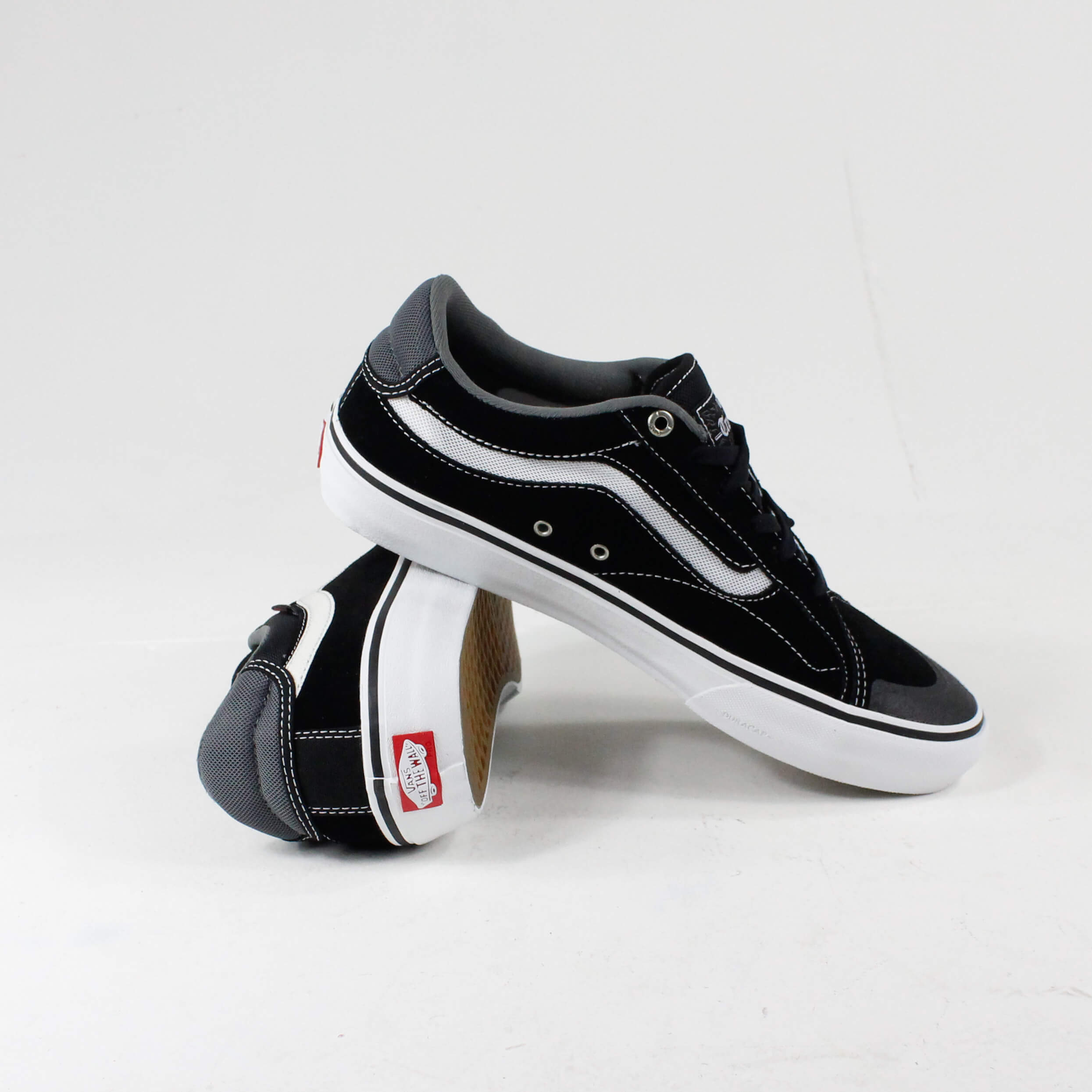 Vans TNT Advanced Prototype Shoes Black White UK 3 Black