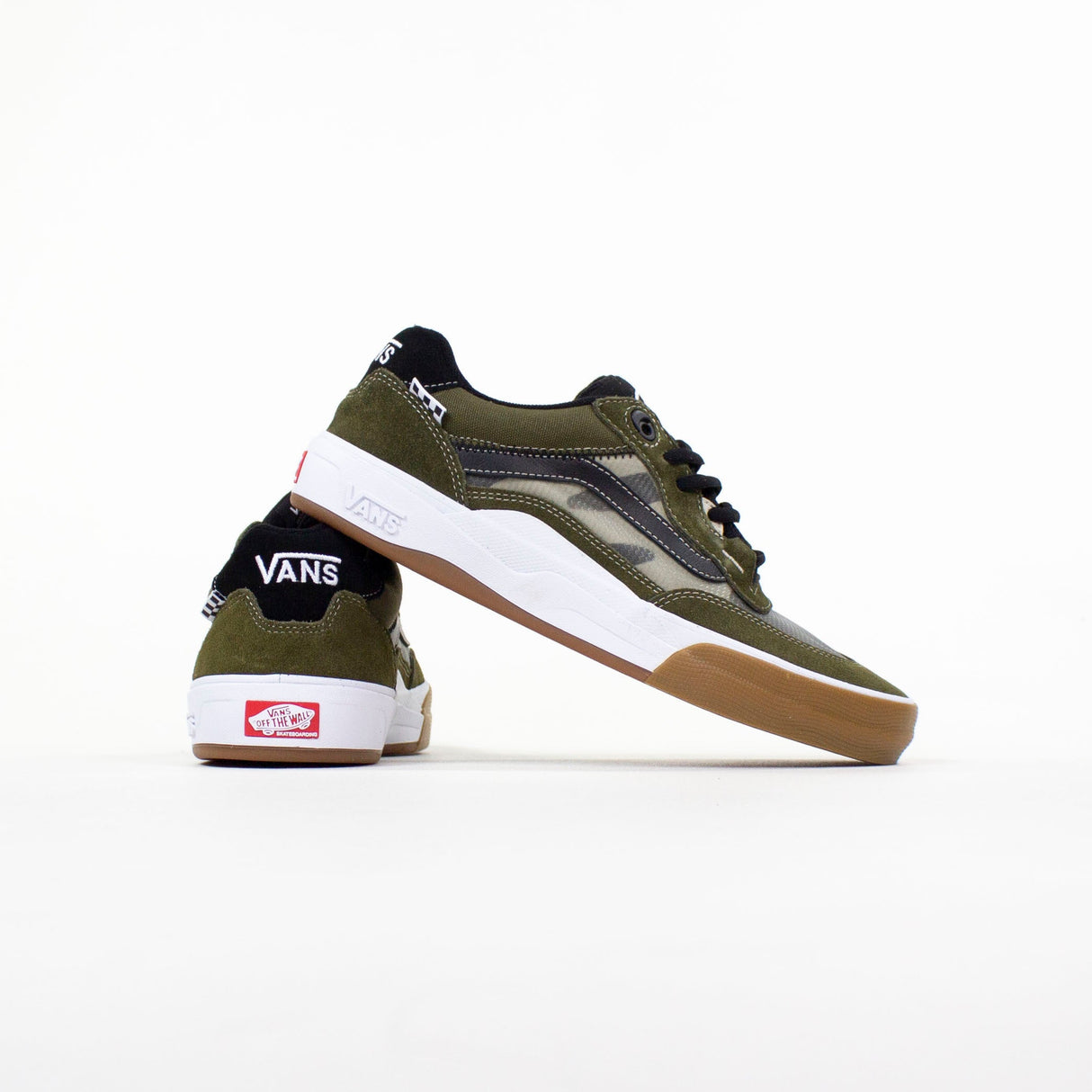 Vans Wayvee Skate Shoes - Dark Olive