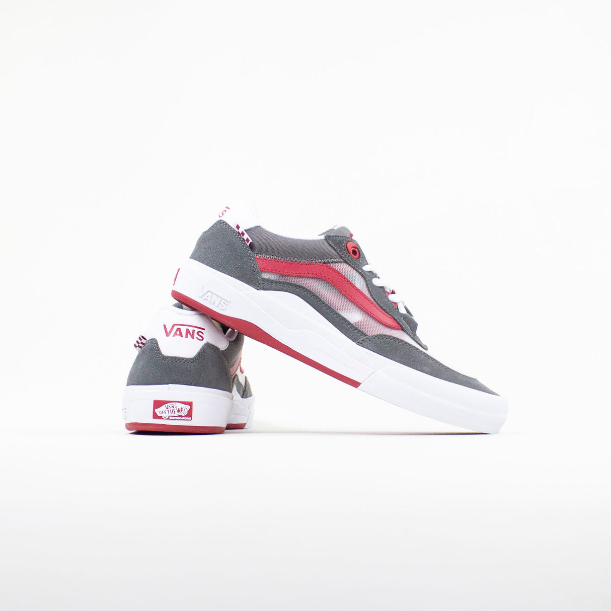 Vans Wayvee Skate Shoes - Grey / Red